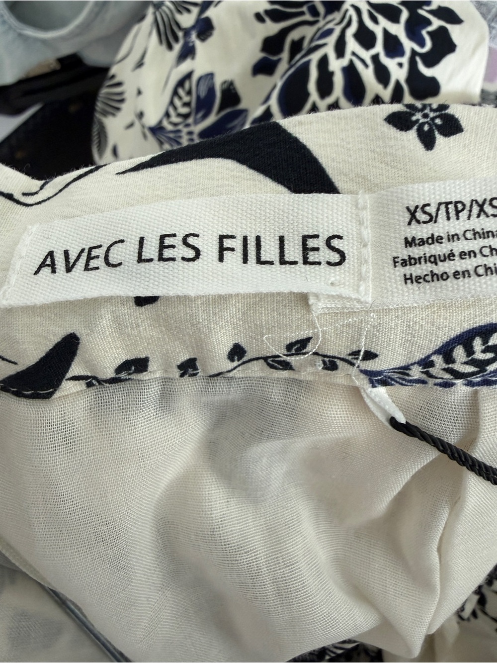 NWT Anthropologie Avec Les Filles Floral Cotton Midi A-line Flare Skirt XS - Picture 6 of 6
